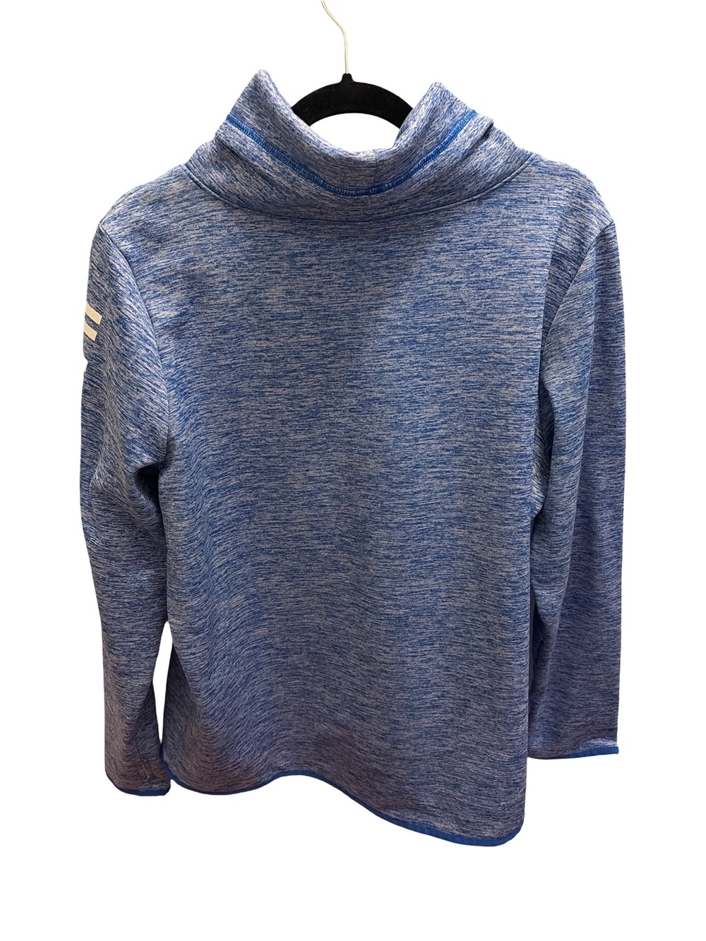 Under Armour Heathered Blue Cowl Neck Athletic Sweatshirt Size XL - Picture 2 of 5